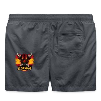 Spanischer Stier im Espana Look - Badeshorts - Anthrazit - Hinten