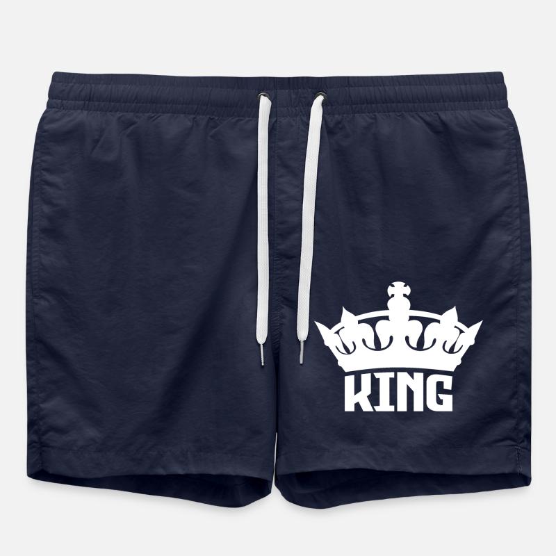 King & Queen | King - Short de bain - bleu marine