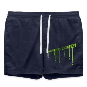 Monter de niveau grand frère - Short de bain - bleu marine - Devant - AI Model Male 185 light (185cm)