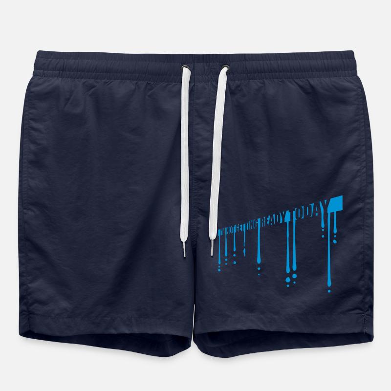 not getting ready today - Swim Trunks - french navy