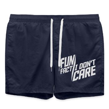 I dont care fact - Badeshorts - French Navy - Vorne - AI Model Male 185 light (185cm)