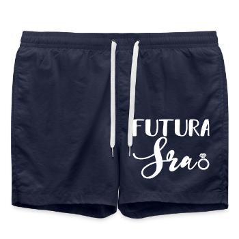 Futura Sra. Engagement Party Bridal Shower Wedding - Swim Trunks - french navy - Front - AI Model Male 185 light (185cm)