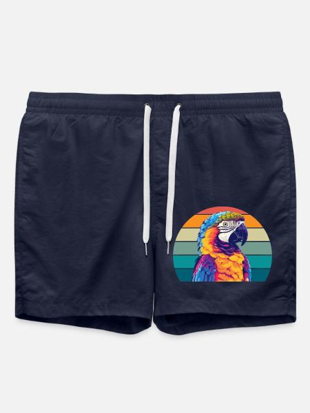 Parrot Retro - Swim Trunks - french navy
