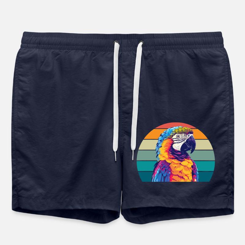Parrot Retro - Swim Trunks - french navy