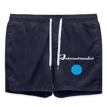 INTERNATIONALIST - Swim Trunks - french navy - Front - AI Model Male 185 light (185cm)
