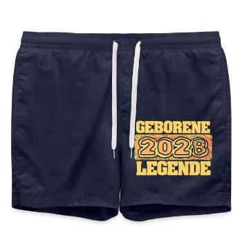 2028 - Short de bain - bleu marine - Devant - AI Model Male 185 light (185cm)