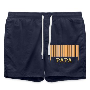 Papa - Short de bain - bleu marine - Devant - AI Model Male 185 light (185cm)