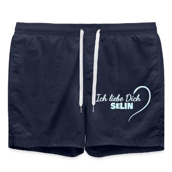 Selin - Short de bain - bleu marine - Devant - AI Model Male 185 light (185cm)