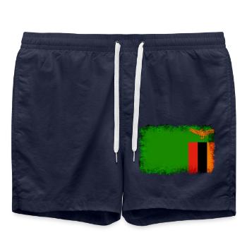 Zambie comme Zambie - Short de bain - bleu marine - Devant - AI Model Male 185 light (185cm)