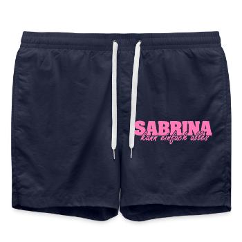 Cadeau pour Sabrina - Short de bain - bleu marine - Devant - AI Model Male 185 light (185cm)