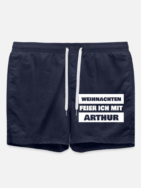 First name Arthur - Swim Trunks - french navy