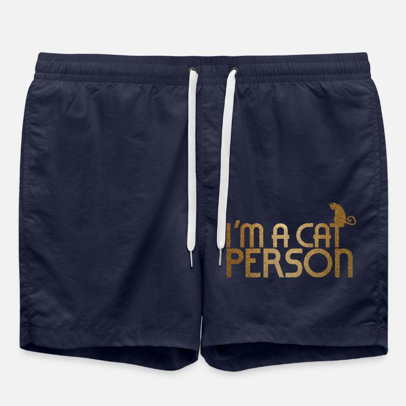 I'm a cat person - Swim Trunks - french navy