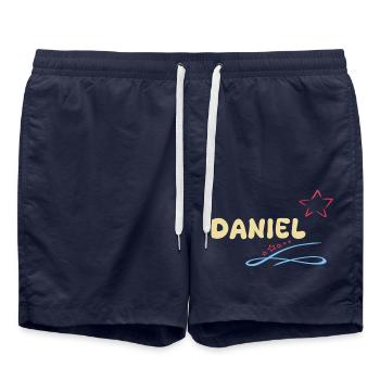 Daniel als Geschenk - Badeshorts - French Navy - Vorne - AI Model Male 185 light (185cm)