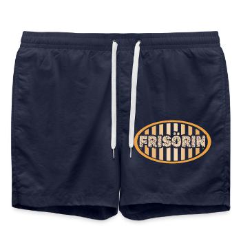 Geschenk für Frisörin - Badeshorts - French Navy - Vorne - AI Model Male 185 light (185cm)