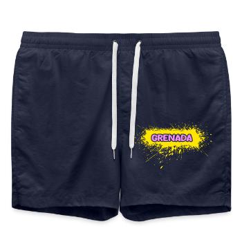 Grenade - Short de bain - bleu marine - Devant - AI Model Male 185 light (185cm)