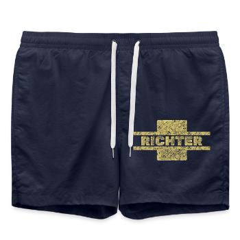 Beruf Richter - Badeshorts - French Navy - Vorne - AI Model Male 185 light (185cm)