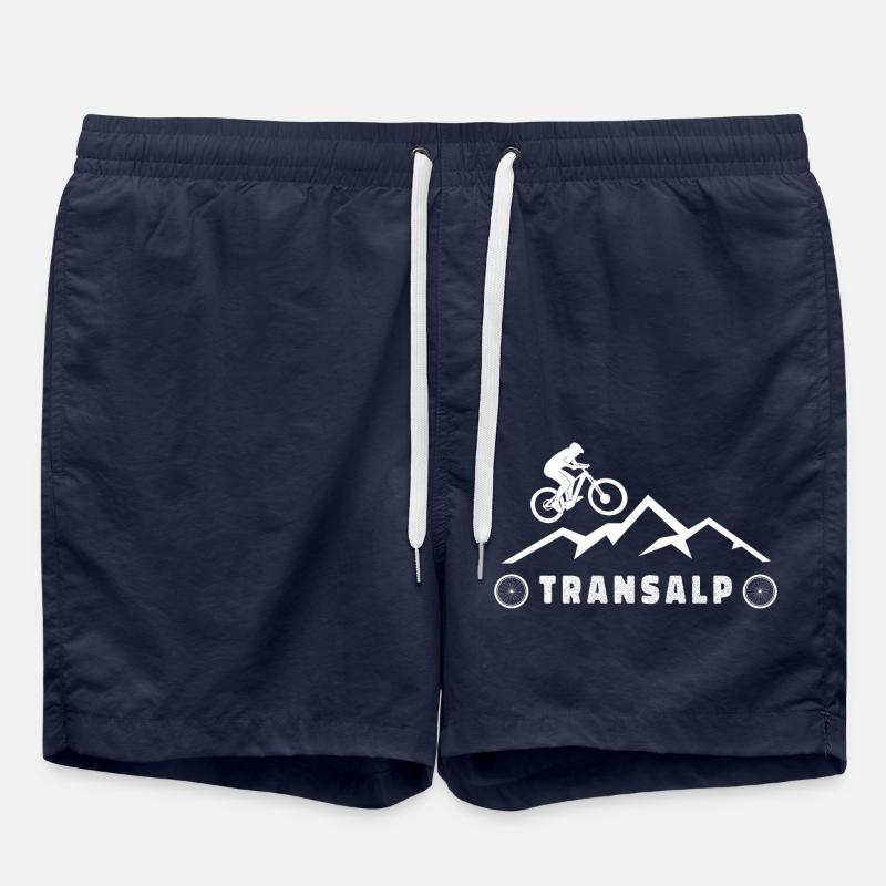 Transalpe à vélo - Short de bain - bleu marine