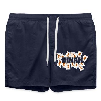 Binah als Vegas - Badeshorts - French Navy - Vorne - AI Model Male 185 light (185cm)