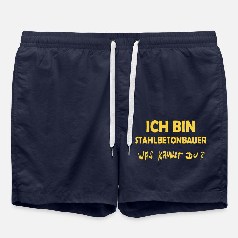 Reinforced concrete builder - Swim Trunks - french navy