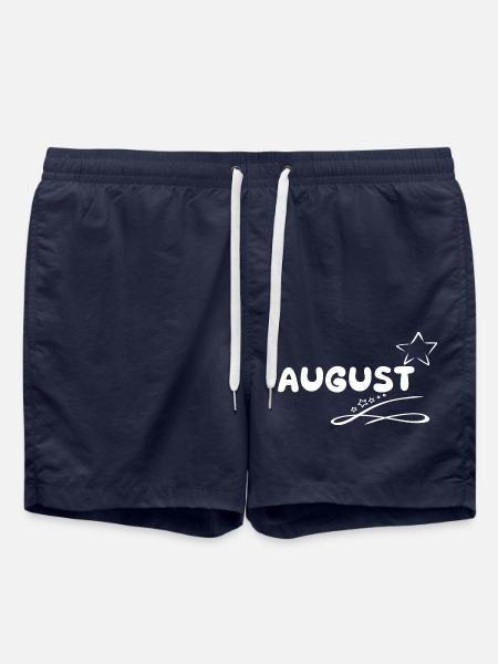 Août - Short de bain - bleu marine