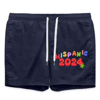 Hispanic 2024 - Badeshorts - French Navy - Vorne - AI Model Male 185 light (185cm)