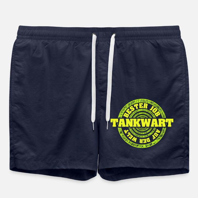 Emploi Préposé à la station-service - Short de bain - bleu marine