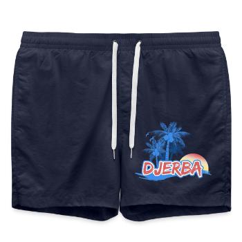 Plage de Djerba - Short de bain - bleu marine - Devant - AI Model Male 185 light (185cm)