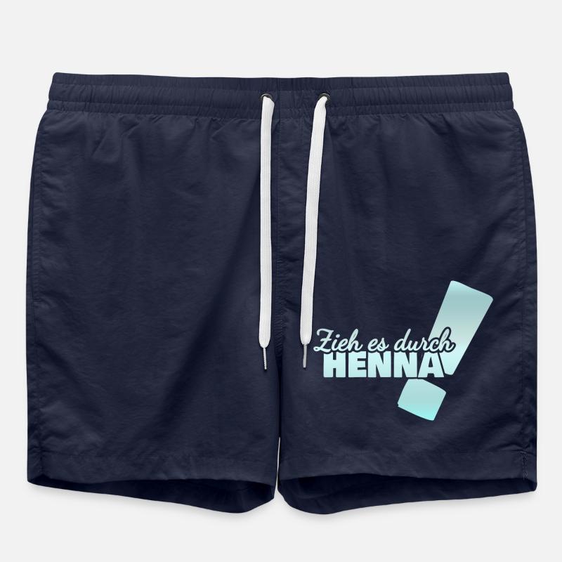 Henna - Swim Trunks - french navy