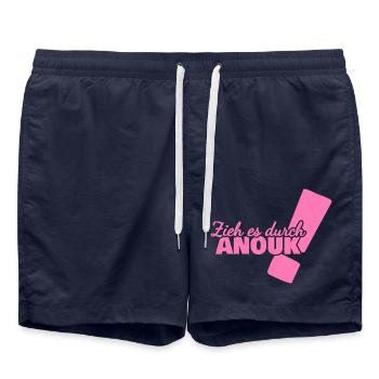 Anouk als Vorname - Badeshorts - French Navy - Vorne - AI Model Male 185 light (185cm)