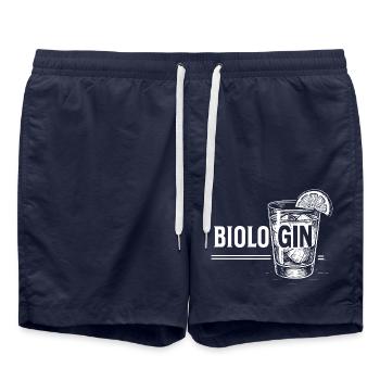 Biologiste : Idée cadeau parfaite pour les biologistes - Short de bain - bleu marine - Devant - AI Model Male 185 light (185cm)