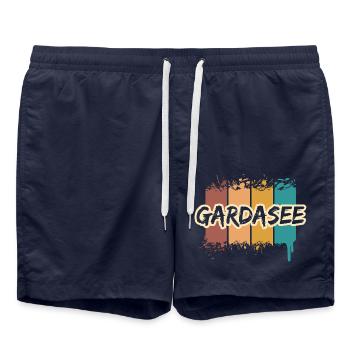 Lac de Garde Lac de Garde - Short de bain - bleu marine - Devant - AI Model Male 185 light (185cm)