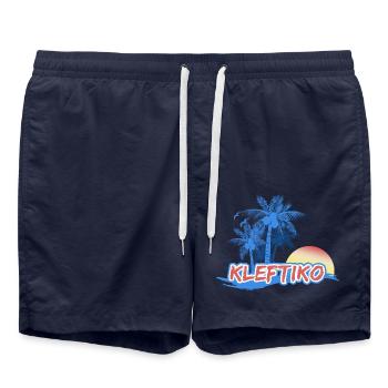 Plage de Kleftiko - Short de bain - bleu marine - Devant - AI Model Male 185 light (185cm)