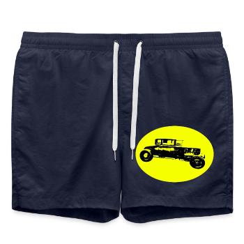 Voiture - Short de bain - bleu marine - Devant - AI Model Male 185 light (185cm)