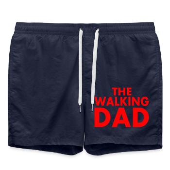 The walking dad - Badeshorts - French Navy - Vorne - AI Model Male 185 light (185cm)