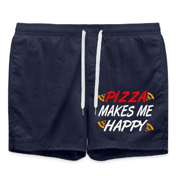 Pizza - Short de bain - bleu marine - Devant - AI Model Male 185 light (185cm)