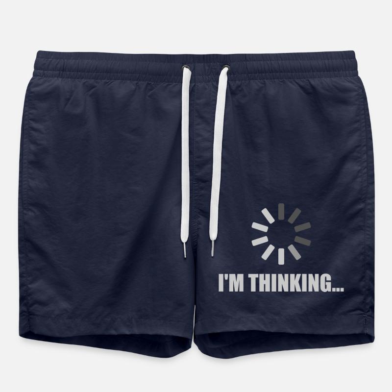I'm Thinking - Loading Icon - Swim Trunks - french navy