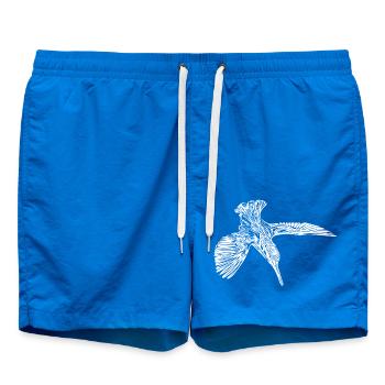 Eleganter Vintage Eisvogel - Vogel Natur Motiv - Badeshorts - Cobalt blue - Vorne