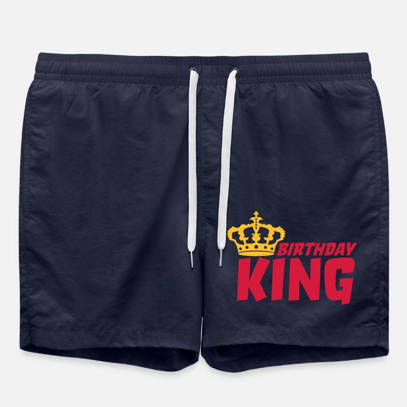 Boss Birthday King Logo - Short de bain - bleu marine