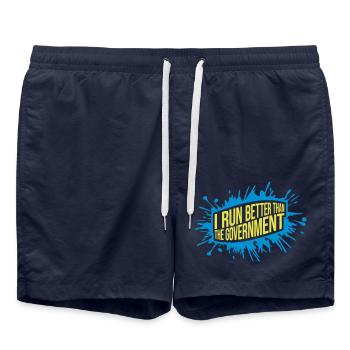 mieux fonctionner que le gouvernement - Short de bain - bleu marine - Devant - AI Model Male 185 light (185cm)