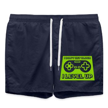 get older level up - Swim Trunks - french navy - Front - AI Model Male 185 light (185cm)