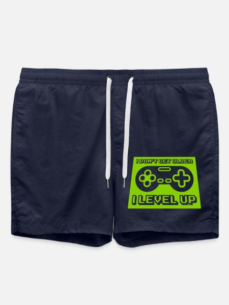 get older level up - Swim Trunks - french navy