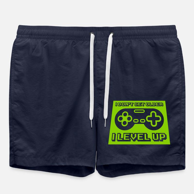 get older level up - Swim Trunks - french navy