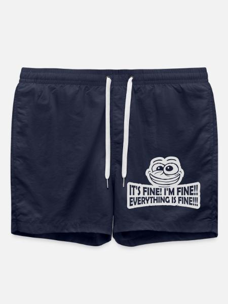 Tout va bien devis - Short de bain - bleu marine