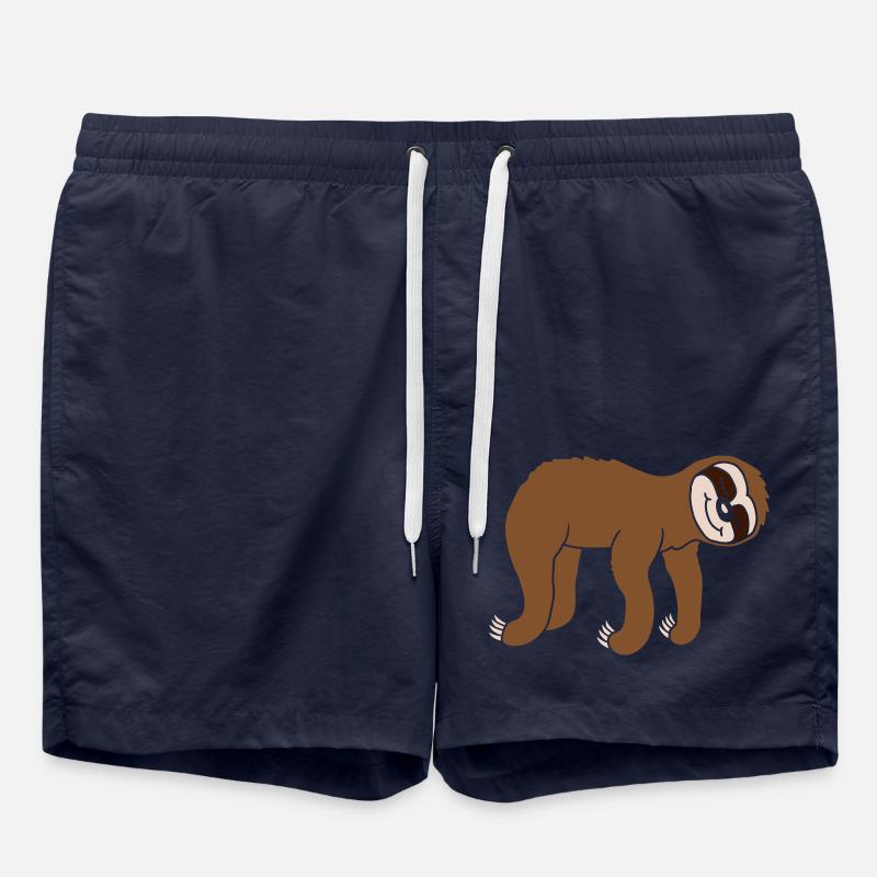 Conception de paresseux inclinable suspendu - Short de bain - bleu marine