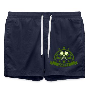 fléchettes - Short de bain - bleu marine - Devant - AI Model Male 185 light (185cm)