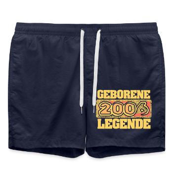 2006 - Short de bain - bleu marine - Devant - AI Model Male 185 light (185cm)