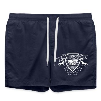 Equestrian sport 1953 - Swim Trunks - french navy - Front - AI Model Male 185 light (185cm)