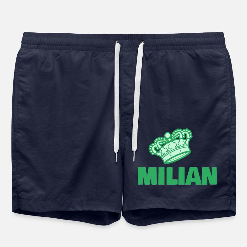 First name Milian - Swim Trunks - french navy