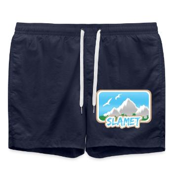 Slamet Slamet - Badeshorts - French Navy - Vorne - AI Model Male 185 light (185cm)
