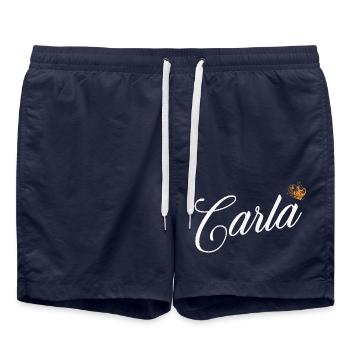 Carla Custom Name for Women Kids Toddlers - Carla - Swim Trunks - french navy - Front - AI Model Male 185 light (185cm)